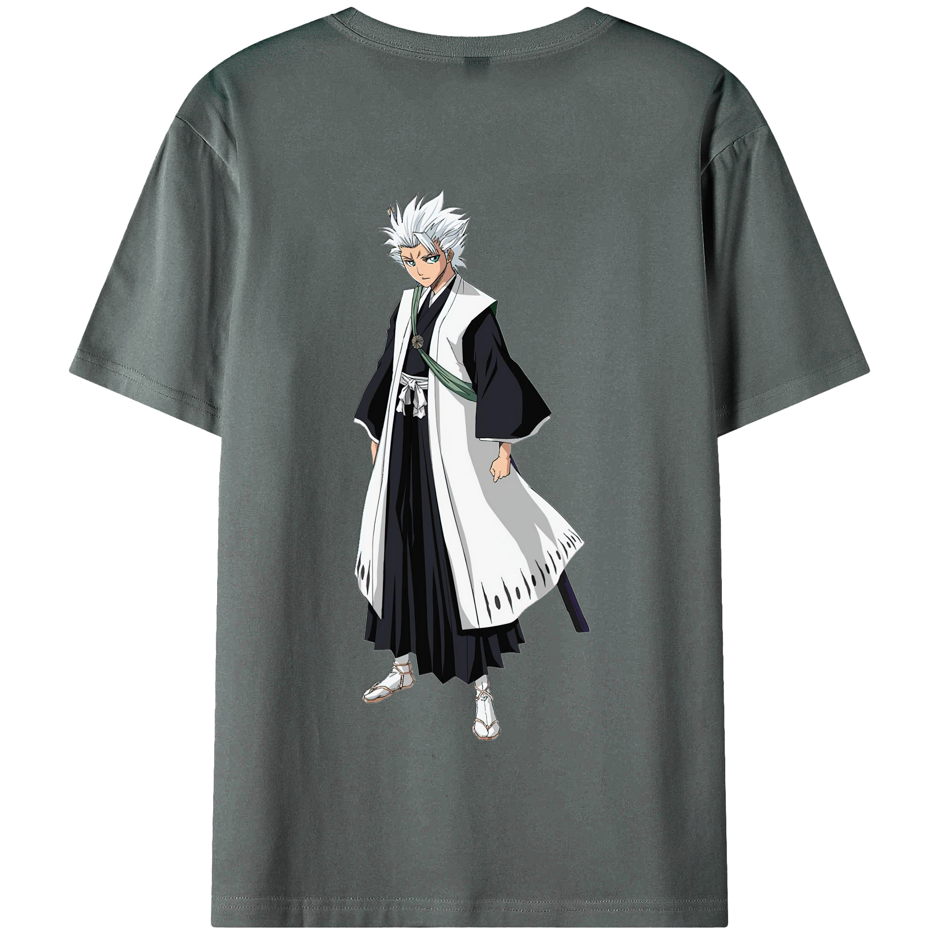 （画像用） ブリーチ 日番谷冬獅郎（ひつがや とうしろう） BLEACH Hitsugaya Toushirou 綿100％半袖Tシャツ（背面プリント）